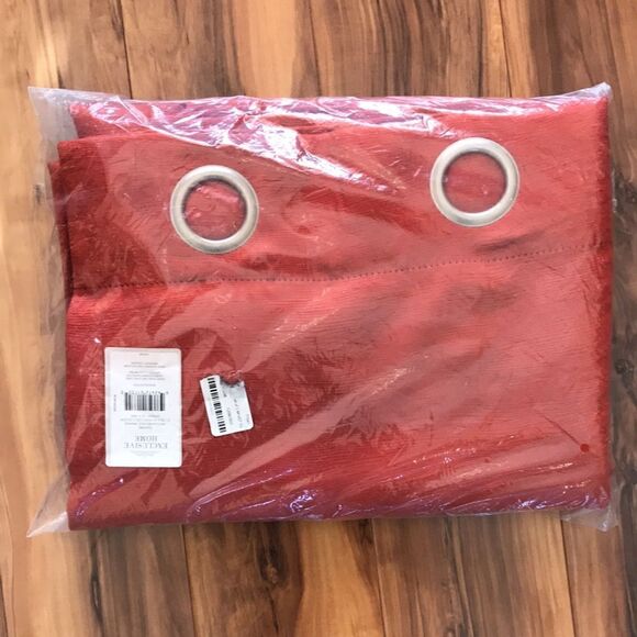 NEW Exclusive Home 2 Pack Oxford Textured Sateen Woven Blackout Window Curtains - Picture 5 of 5